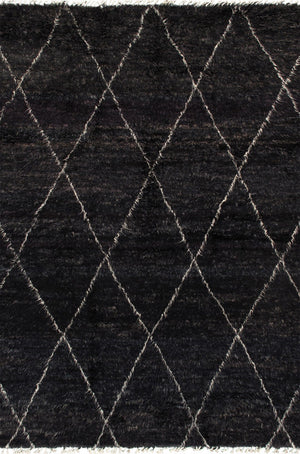 Pasargad Home Casablanca Moroccan Collection Hand-knotted Wool Area Rug - Luxurious & Cozy Design   Psl-2023 9x11