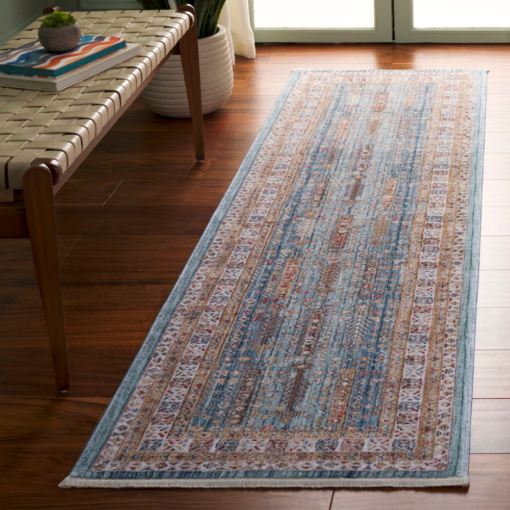 Safavieh Paisley Area Rug - Luxurious Traditional Design With Blue And Rust Colors For Elegant Home Decor Blue ,Rust Polyester Psl860m-2339