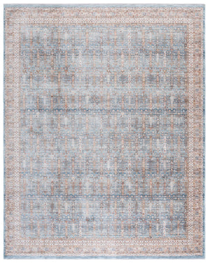 Safavieh Paisley Elegant Runner Area Rug - Luxurious 100% Polyester, Plush Comfort, Timeless Traditional Style Blue ,Rust Polyester Psl860m-8