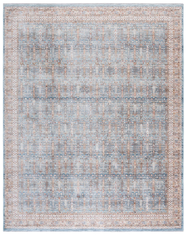 Safavieh Paisley Elegant Runner Area Rug - Luxurious 100% Polyester, Plush Comfort, Timeless Traditional Style Blue ,Rust Polyester Psl860m-8