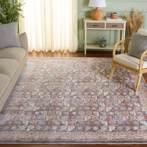 Safavieh Paisley Lush Area Rug: Traditional Meets Contemporary Elegance For A Cozy Home Upgrade Dark Grey ,Rust Polyester Psl862f-2339