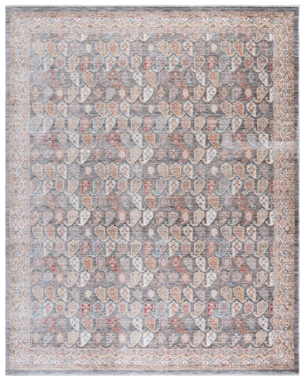 Safavieh Paisley Lush Area Rug: Traditional Meets Contemporary Elegance For A Cozy Home Upgrade Dark Grey ,Rust Polyester Psl862f-2339