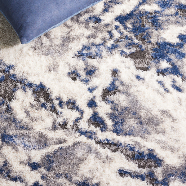 Safavieh Petra 104 Power Loomed Modern Rug Ivory / Blue PTA104A-9