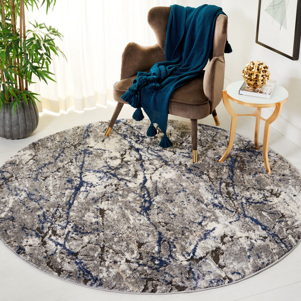 Safavieh Petra 108 Power Loomed Modern Rug Light Grey / Light Beige PTA108F-9