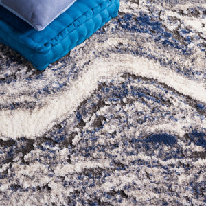 Safavieh Petra 112 Power Loomed Modern Rug Light Beige / Blue PTA112A-9