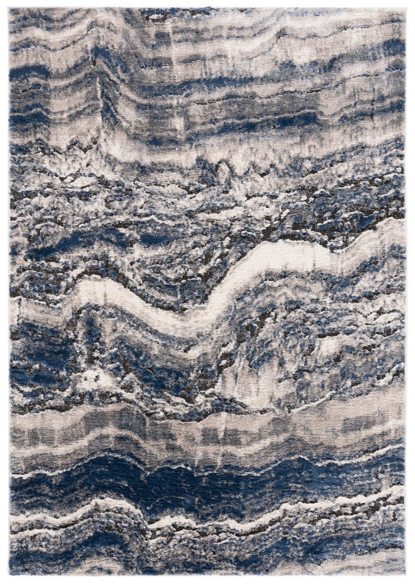 Safavieh Petra 112 Power Loomed Modern Rug Light Beige / Blue PTA112A-9