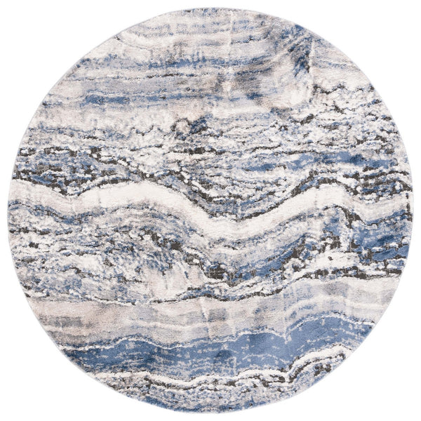 Safavieh Petra 112 Power Loomed Modern Rug Light Beige / Blue PTA112A-9