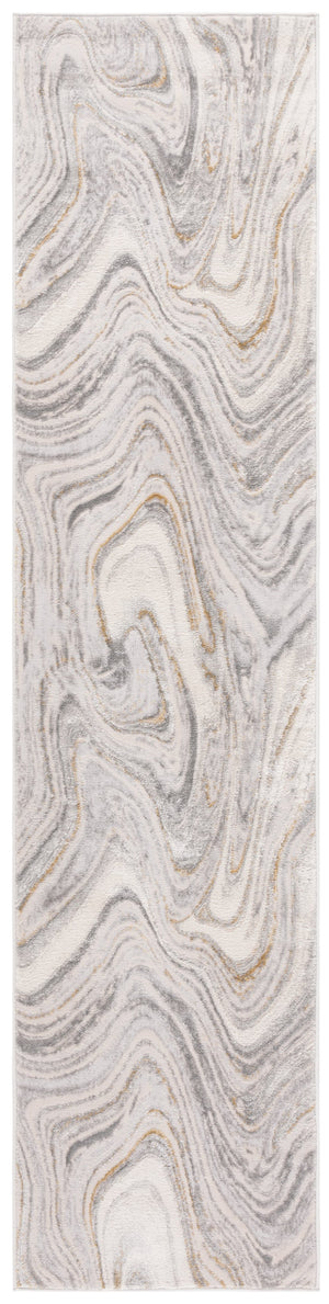 Safavieh Prestige Luxurious Area Rug - Turkish Power-loomed Design With Elegant Marble-inspired Patterns Ivory ,Grey 75% Polypropylene 25% Polyester Pte108a-7r