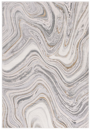 Safavieh Prestige Luxurious Area Rug - Turkish Power-loomed Design With Elegant Marble-inspired Patterns Ivory ,Grey 75% Polypropylene 25% Polyester Pte108a-7r