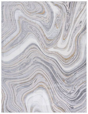 Safavieh Prestige Luxurious Area Rug - Turkish Power-loomed Design With Elegant Marble-inspired Patterns Ivory ,Grey 75% Polypropylene 25% Polyester Pte108a-7r