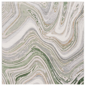 Safavieh Prestige Luxurious Area Rug - Turkish Power-loomed Design With Elegant Marble-inspired Patterns Ivory ,Light Green 75% Polypropylene 25% Polyester Pte108c-8