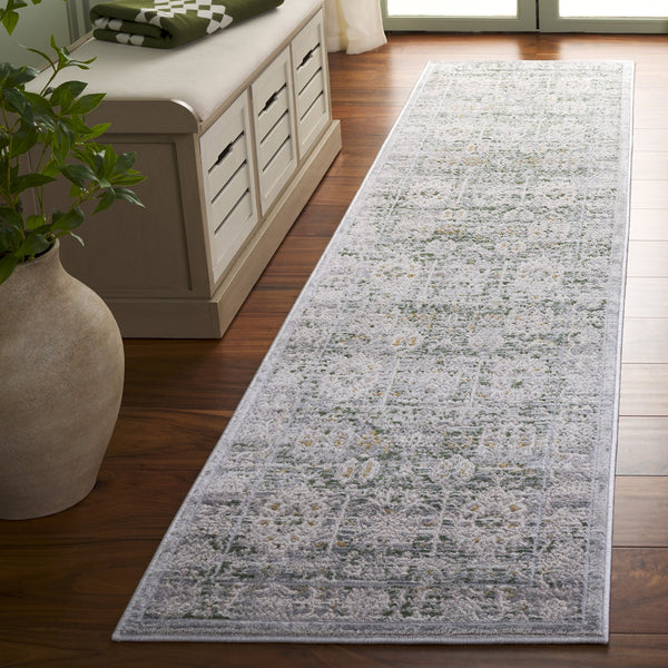 Safavieh Prestige Elegant Area Rug - Luxurious Power-loomed Design With Timeless Medallion Patterns Ivory ,Grey 75% Polypropylene 25% Polyester Pte110a-7sq