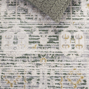 Safavieh Prestige Elegant Area Rug - Luxurious Power-loomed Design With Timeless Medallion Patterns Ivory ,Grey 75% Polypropylene 25% Polyester Pte110a-7sq