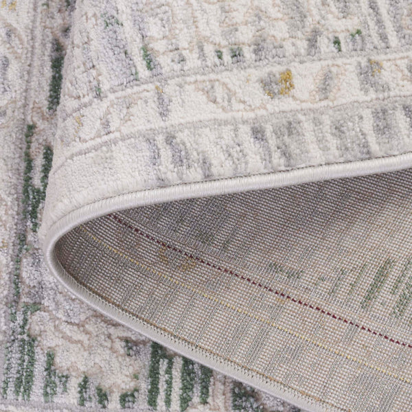 Safavieh Prestige Elegant Area Rug - Luxurious Power-loomed Design With Timeless Medallion Patterns Ivory ,Grey 75% Polypropylene 25% Polyester Pte110a-7sq