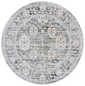 Safavieh Prestige Elegant Area Rug - Luxurious Power-loomed Design With Timeless Medallion Patterns Ivory ,Grey 75% Polypropylene 25% Polyester Pte110a-7sq