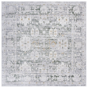 Safavieh Prestige Elegant Area Rug - Luxurious Power-loomed Design With Timeless Medallion Patterns Ivory ,Grey 75% Polypropylene 25% Polyester Pte110a-7sq