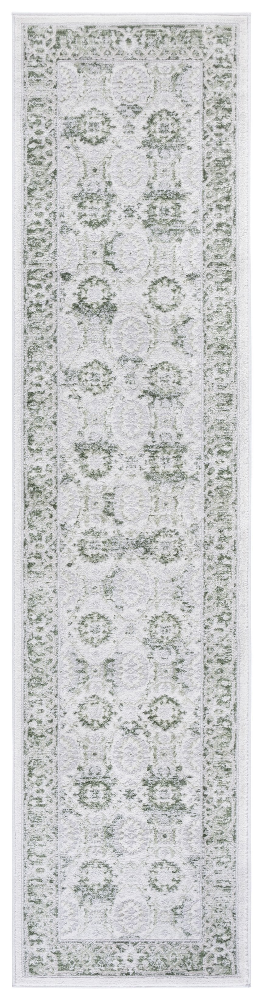 Safavieh Prestige Elegant Area Rug With Timeless Medallion Design For Sophisticated Home Decor Style Ivory ,Light Green 75% Polypropylene 25% Polyester Pte112a-9