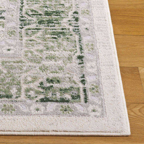 Safavieh Prestige Elegant Area Rug With Timeless Medallion Design For Sophisticated Home Decor Style Ivory ,Light Green 75% Polypropylene 25% Polyester Pte112a-9