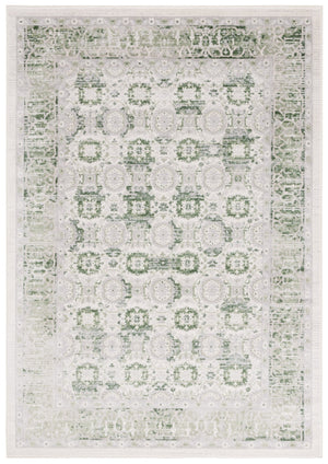 Safavieh Prestige Elegant Area Rug With Timeless Medallion Design For Sophisticated Home Decor Style Ivory ,Light Green 75% Polypropylene 25% Polyester Pte112a-9