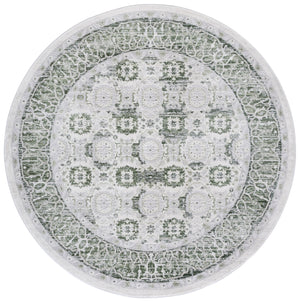 Safavieh Prestige Elegant Area Rug With Timeless Medallion Design For Sophisticated Home Decor Style Ivory ,Light Green 75% Polypropylene 25% Polyester Pte112a-9