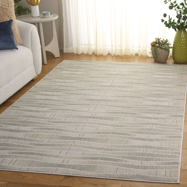 Safavieh Prestige Timeless Elegance Area Rug - Luxurious Power Loomed Design For Sophisticated Spaces Ivory ,Light Green 75% Polypropylene 25% Polyester Pte116a-4