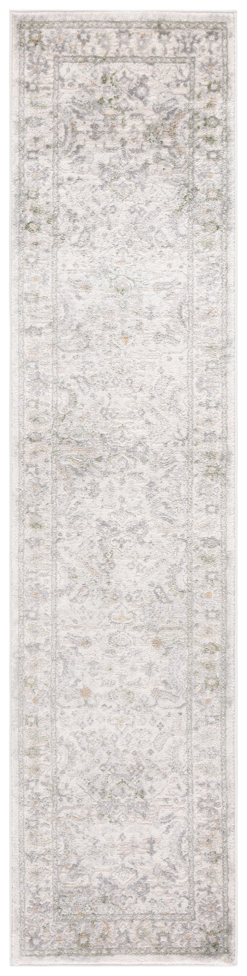 Safavieh Prestige Elegant Floral-patterned Area Rug, Luxurious Turkish Craftsmanship For Timeless Home Décor Ivory ,Grey 75% Polypropylene 25% Polyester Pte118a-8