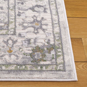 Safavieh Prestige Elegant Floral-patterned Area Rug, Luxurious Turkish Craftsmanship For Timeless Home Décor Ivory ,Grey 75% Polypropylene 25% Polyester Pte118a-8
