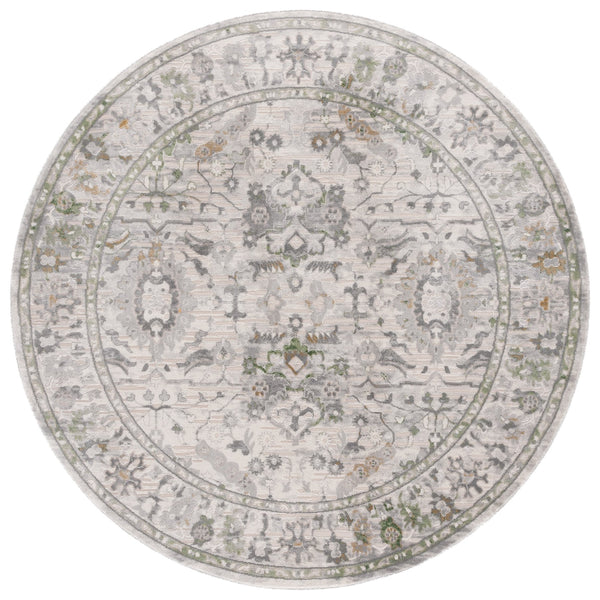 Safavieh Prestige Elegant Floral-patterned Area Rug, Luxurious Turkish Craftsmanship For Timeless Home Décor Ivory ,Grey 75% Polypropylene 25% Polyester Pte118a-8