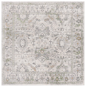 Safavieh Prestige Elegant Floral-patterned Area Rug, Luxurious Turkish Craftsmanship For Timeless Home Décor Ivory ,Grey 75% Polypropylene 25% Polyester Pte118a-8