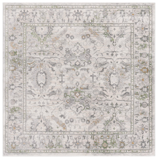 Safavieh Prestige Elegant Floral-patterned Area Rug, Luxurious Turkish Craftsmanship For Timeless Home Décor Ivory ,Grey 75% Polypropylene 25% Polyester Pte118a-8