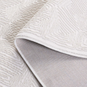 Safavieh Prestige Area Rug - Elegant Geometric Pattern For Sophisticated Home Décor, Durable & Soft Touch Ivory ,Beige 75% Polypropylene 25% Polyester Pte120a-10