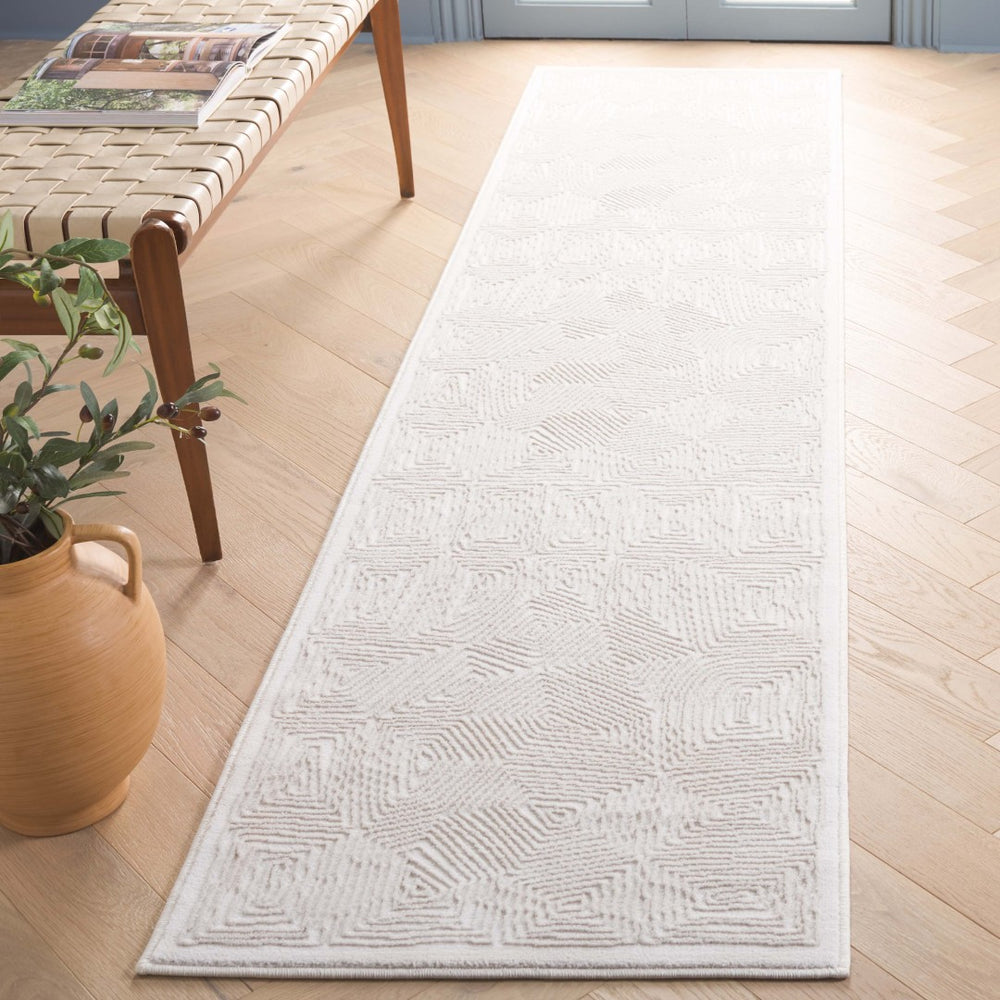 Safavieh Prestige Area Rug - Elegant Geometric Pattern For Sophisticated Home Décor, Durable & Soft Touch Ivory ,Beige 75% Polypropylene 25% Polyester Pte120a-10
