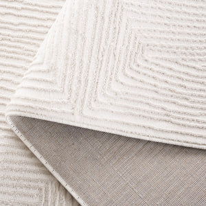 Safavieh Prestige Area Rug - Elegant Geometric Pattern For Sophisticated Home Décor, Durable & Soft Touch Ivory ,Beige 75% Polypropylene 25% Polyester Pte120a-10
