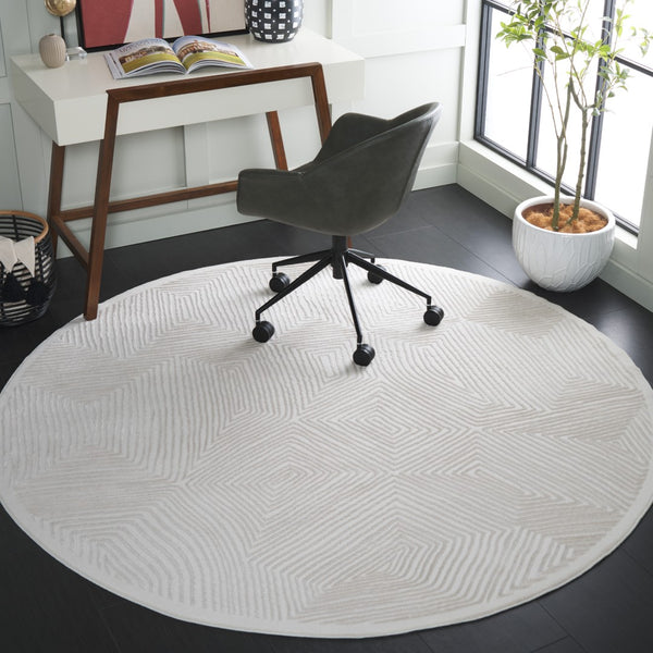 Safavieh Prestige Area Rug - Elegant Geometric Pattern For Sophisticated Home Décor, Durable & Soft Touch Ivory ,Beige 75% Polypropylene 25% Polyester Pte120a-10