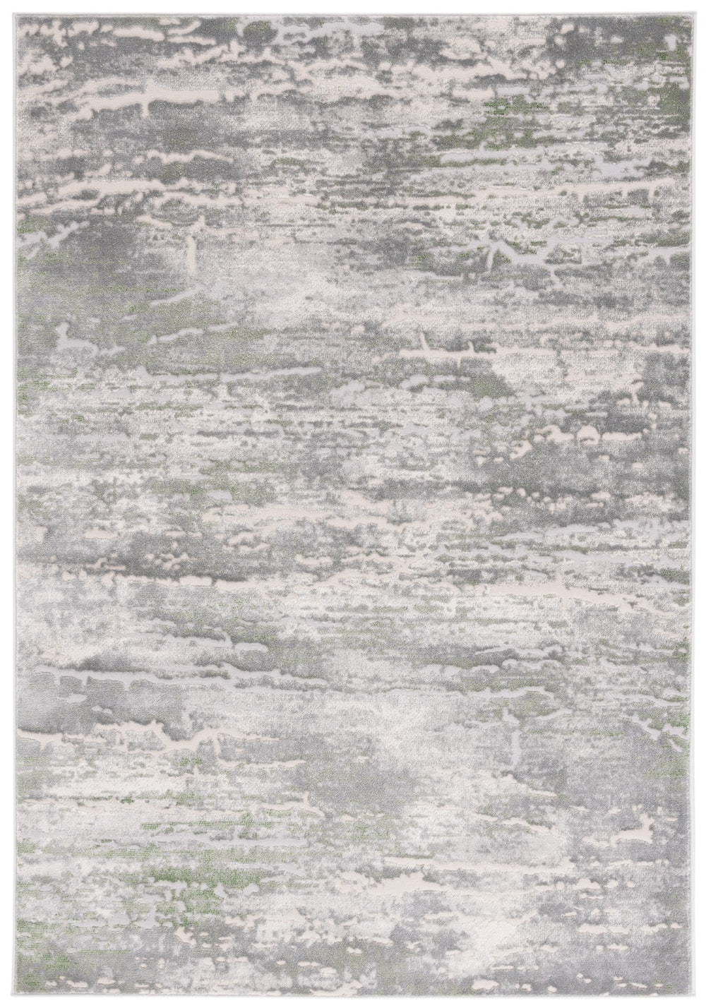 Safavieh Prestige Elegant Area Rug In Grey And Light Green - Durable, Stylish, Perfect For Any Space Ivory ,Light Green 75% Polypropylene 25% Polyester Pte122f-9