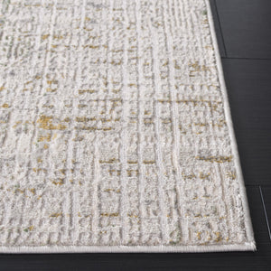 Safavieh Prestige Contemporary Abstract Area Rug - Stylish, Durable, And Cozy For Your Elegant Living Space Ivory ,Grey 75% Polypropylene 25% Polyester Pte124a-9