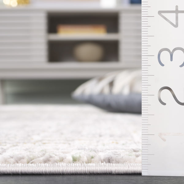 Safavieh Prestige Contemporary Abstract Area Rug - Stylish, Durable, And Cozy For Your Elegant Living Space Ivory ,Grey 75% Polypropylene 25% Polyester Pte124a-9