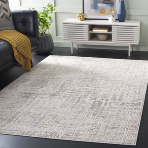 Safavieh Prestige Contemporary Abstract Area Rug - Stylish, Durable, And Cozy For Your Elegant Living Space Ivory ,Grey 75% Polypropylene 25% Polyester Pte124a-9