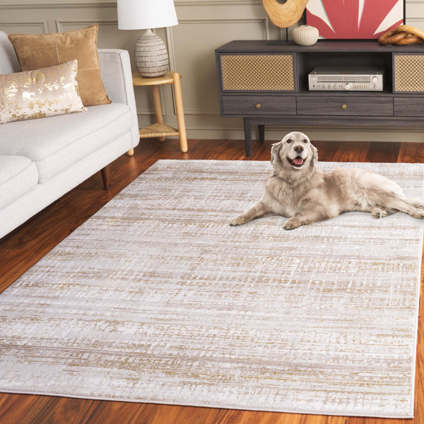 Safavieh Prestige Modern Ivory Beige Rug — Power‑Loomed Turkish Low‑Profile Pile, Durable Stain‑Resistant Comfort 10'-0" x 14'-0" PTE128A-10