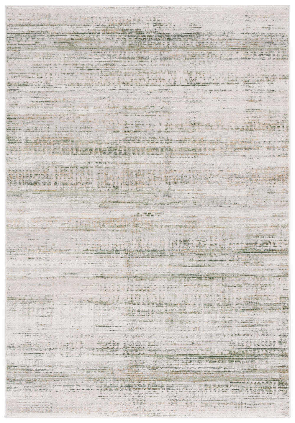 Safavieh Prestige Ivory And Light Green Runner Rug — Low Pile, Distressed Timeless Style For Hallways 2'-3" x 6'-0" PTE128B-26