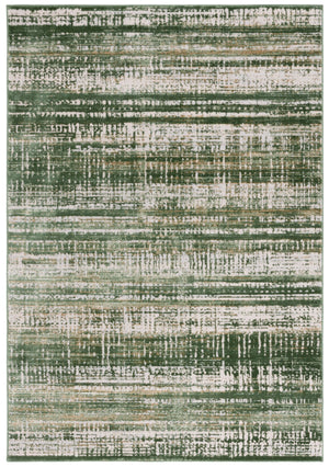 Safavieh Prestige Ivory And Green Contemporary Area Rug, Power-Loomed Turkey, Low-Profile 3/8" Pile, Durable Care 6'-7" x 8'-6" PTE128C-6