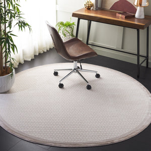 Safavieh Prestige Elegant Round Area Rug - Timeless Turkish Design For Luxury Living Spaces And Comfort Ivory ,Beige 75% Polypropylene 25% Polyester Pte132a-8