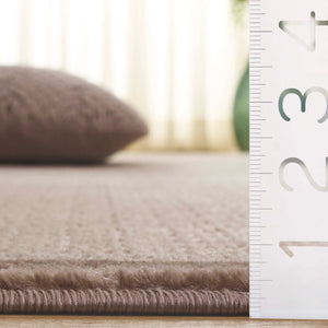 Safavieh Prestige Elegant Round Area Rug - Timeless Turkish Design For Luxury Living Spaces And Comfort Ivory ,Brown 75% Polypropylene 25% Polyester Pte132b-5