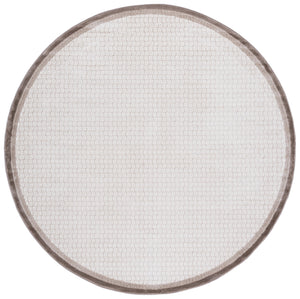 Safavieh Prestige Elegant Round Area Rug - Timeless Turkish Design For Luxury Living Spaces And Comfort Ivory ,Brown 75% Polypropylene 25% Polyester Pte132b-5