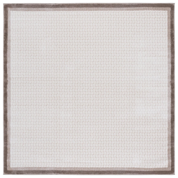 Safavieh Prestige Elegant Round Area Rug - Timeless Turkish Design For Luxury Living Spaces And Comfort Ivory ,Brown 75% Polypropylene 25% Polyester Pte132b-5