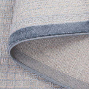 Safavieh Prestige Elegant Round Area Rug - Timeless Turkish Design For Luxury Living Spaces And Comfort Ivory ,Blue 75% Polypropylene 25% Polyester Pte132d-5