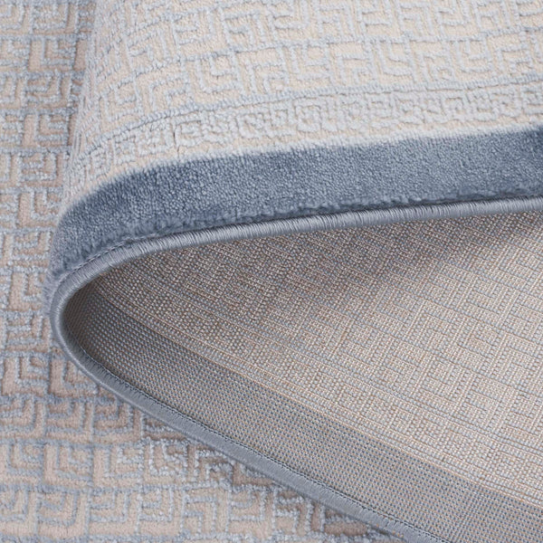 Safavieh Prestige Elegant Round Area Rug - Timeless Turkish Design For Luxury Living Spaces And Comfort Ivory ,Blue 75% Polypropylene 25% Polyester Pte132d-5