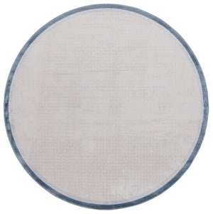 Safavieh Prestige Elegant Round Area Rug - Timeless Turkish Design For Luxury Living Spaces And Comfort Ivory ,Blue 75% Polypropylene 25% Polyester Pte132d-5