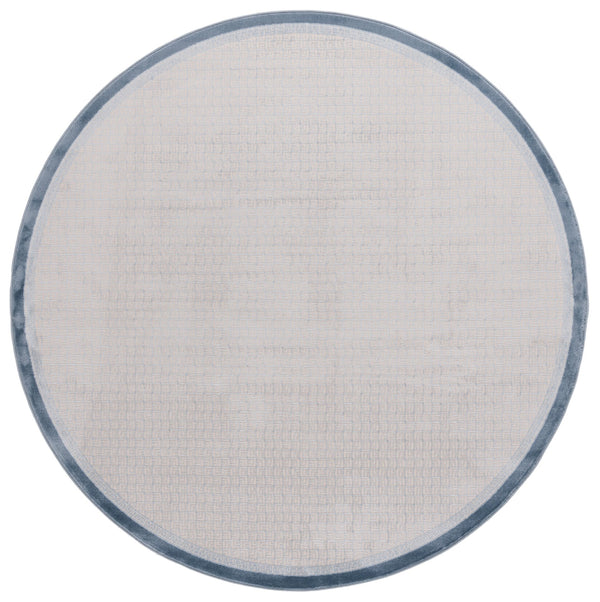 Safavieh Prestige Elegant Round Area Rug - Timeless Turkish Design For Luxury Living Spaces And Comfort Ivory ,Blue 75% Polypropylene 25% Polyester Pte132d-5