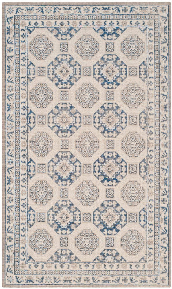 Safavieh Patina Exquisite Area Rug - Timeless Elegance Meets Modern Craftsmanship For Any Room Decor Blue ,Ivory Polypropylene Pile Ptn320d-4sq